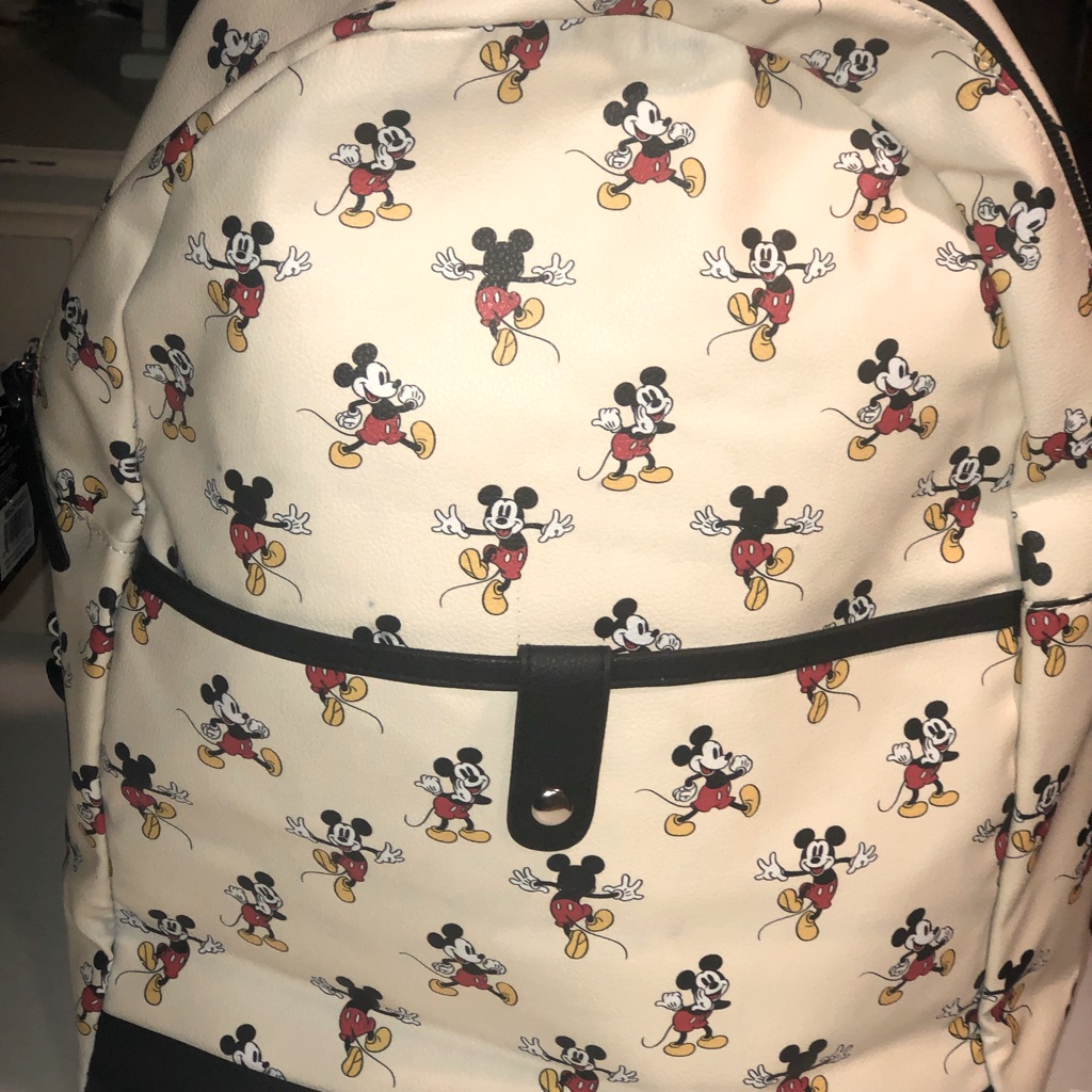New Disney Mickey Mouse All Over Graphic Backpack